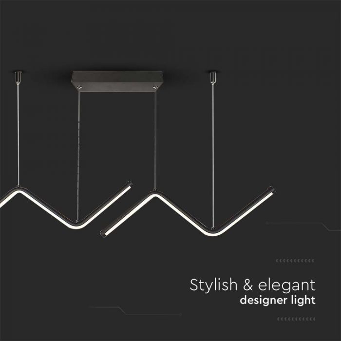 LED DESIGNER  HANGING LIGHT 12W 3IN1 BLACK