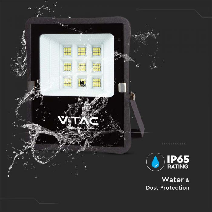 LED SOLAR FLOOD LIGHT 6W CW 400lm 100° 175x210x50 (172x260 PANEL) IP65 BLACK