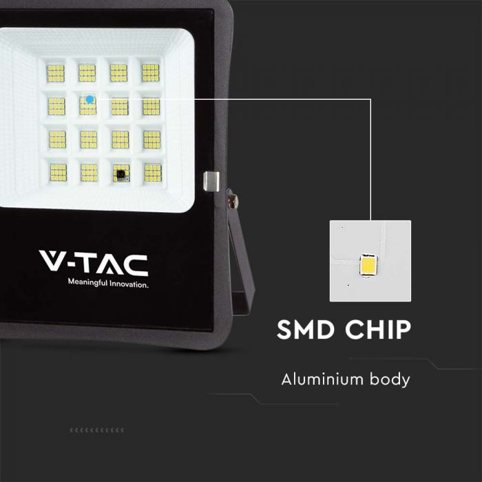 LED SOLAR FLOOD LIGHT 12W CW 1200lm 100° 215x260x50 (290x350 PANEL) IP65 BLACK