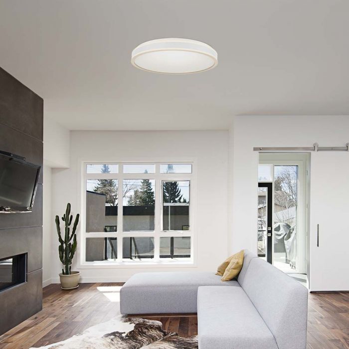 LED DESIGNER CEILING LIGHT 18W DL 1280lm  WHITE RD 350x62mm