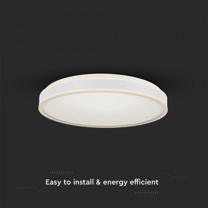 LED DESIGNER CEILING LIGHT 18W DL 1280lm  WHITE RD 350x62mm