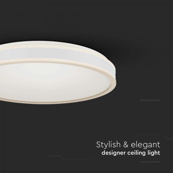 LED DESIGNER CEILING LIGHT 18W DL 1280lm  WHITE RD 350x62mm