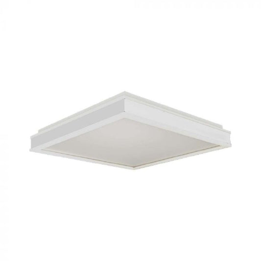 LED DESIGNER CEILING LIGHT 24W DL 2450lm  WHITE SQ  450x450x62mm
