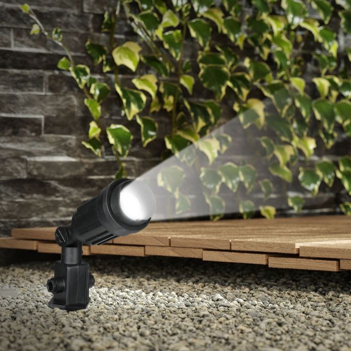 LED GARDEN SPIKE SINGLE HEAD 470X85 BLACK