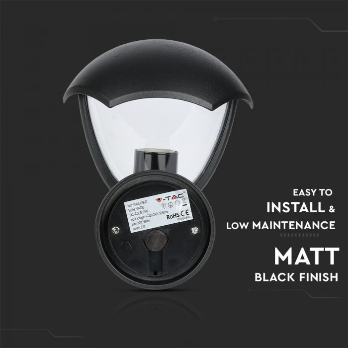 LED GARDEN WALL LIGHT E27 IP44 238X200 FACING UP