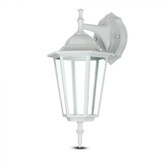 LED GARDEN WALL LIGHT E27 IP44 208x360 FACING DOWN WHITE