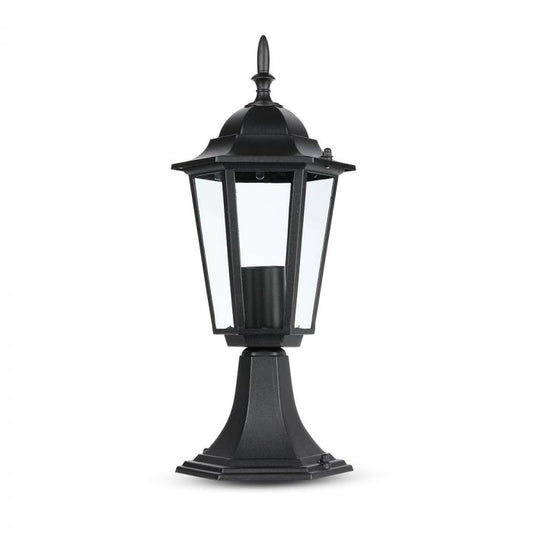 LED GARDEN E27 LAMP ALUMINIUM MAT BLACK 17X17X43 IP44