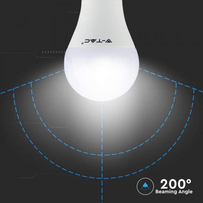 LED RGB E27 A60 LAMP 7W WW 470lm 200° WITH REMOTE CONTROL