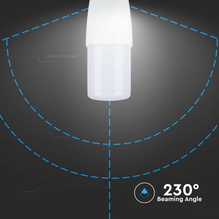 LED E14 LAMP T37 9W WW 750lm 300° 37X115