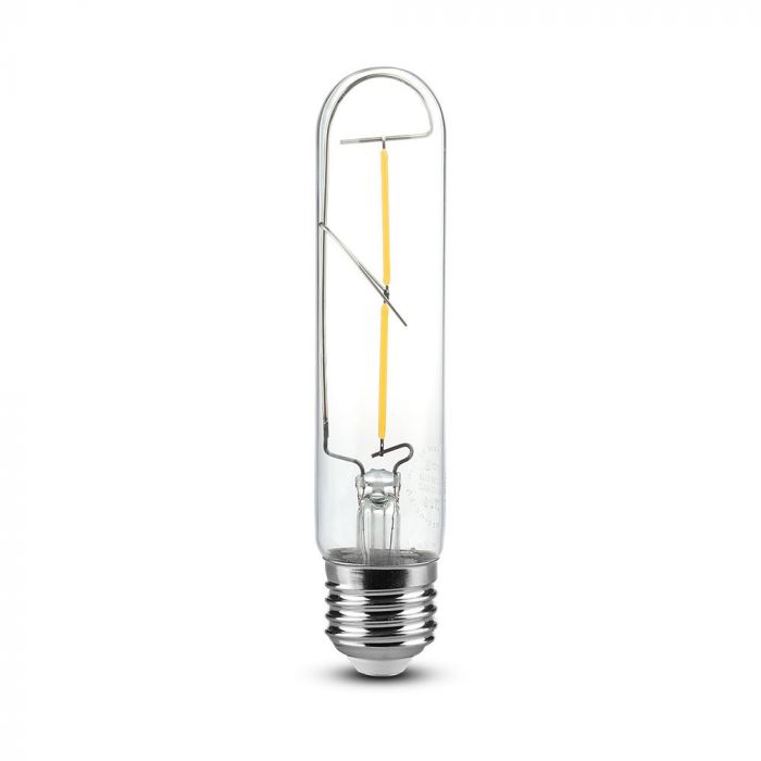 LED E27 FILAMENT LAMP CLEAR T30 2W WW 200lm 300° 30X136