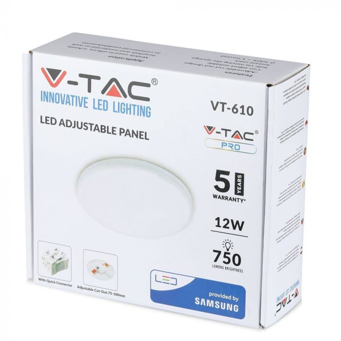LED DOWNLIGHT ROUND 12W 750lm DL 120° 120X32 (75-100) ADJUSTABLE SAMSUNG