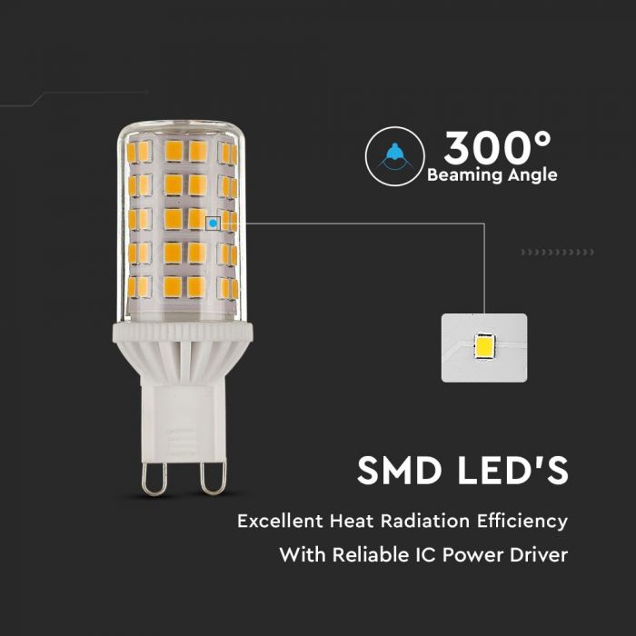 LED G9 LAMP 5W DL 500lm 300° 22X60 IP44 DIMMABLE A++