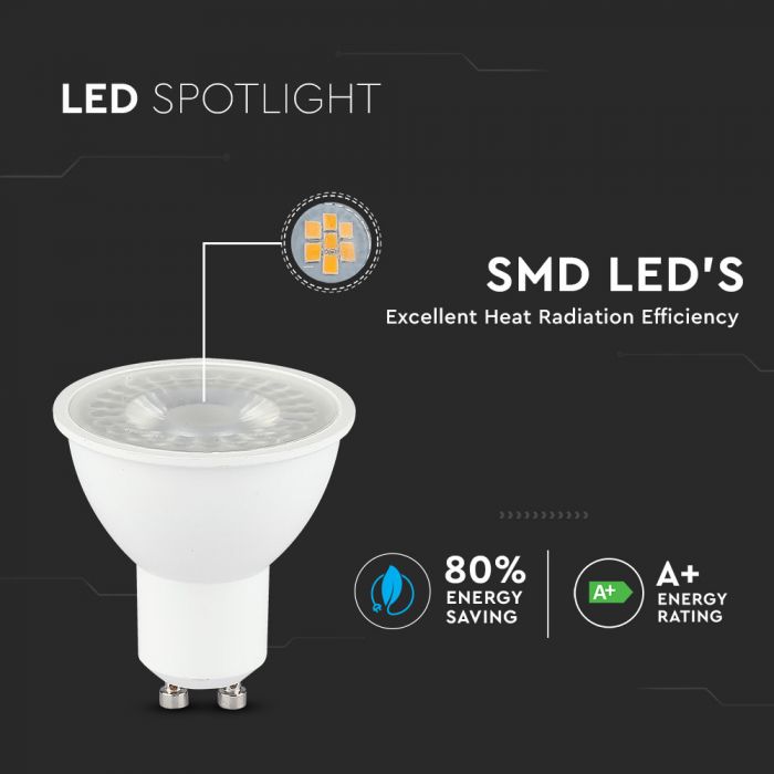 LED GU10 LAMP 6W DL 400lm 38° 50X58 CRI 95+