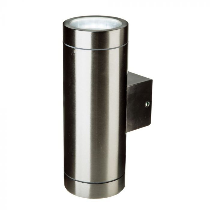 LED WALL SLEEK FITTING STAINLESS STEEL GU10 2WAY 105X76X207 IP44