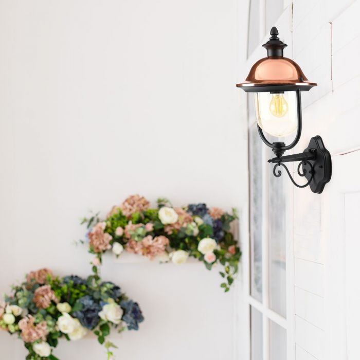 LED GARDEN WALL LIGHT E27 IP44 29X25X52 FACING UP