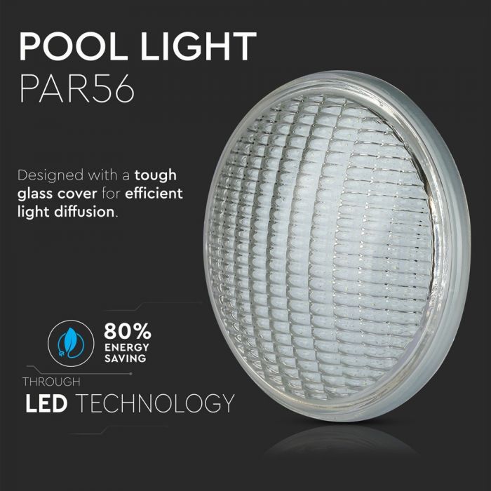 LED POOL LIGHT BLUE 8W 800lm 120° 178X114 IP68