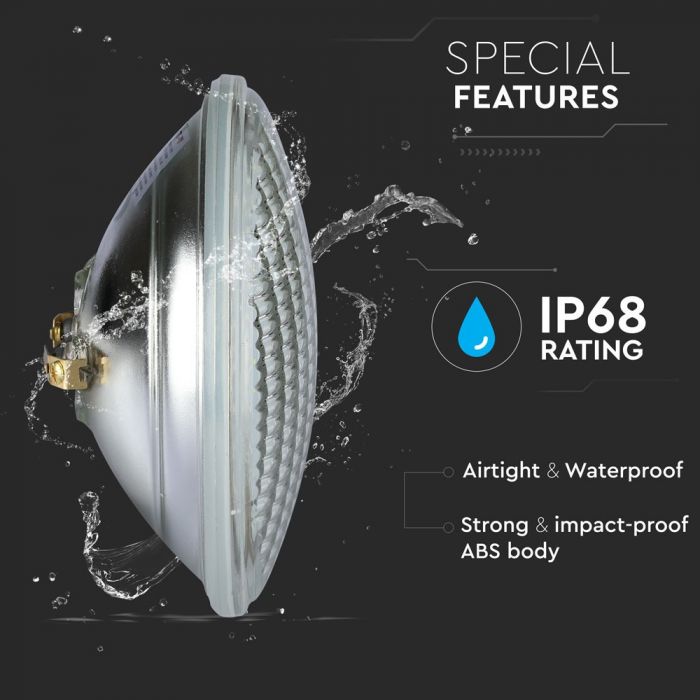 LED POOL LIGHT BLUE 8W 800lm 120° 178X114 IP68