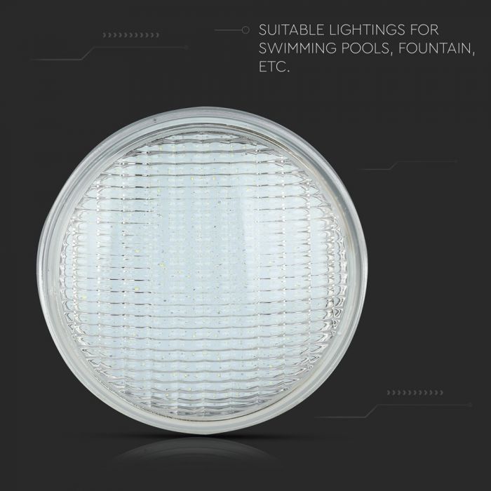 LED POOL LIGHT BLUE 8W 800lm 120° 178X114 IP68