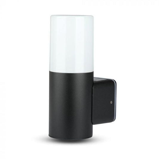 LED GARDEN WALL LIGHT CYLINDER GU10 IP54 121X80X250 BLACK ALUMINIUM+PC DIFFUSER