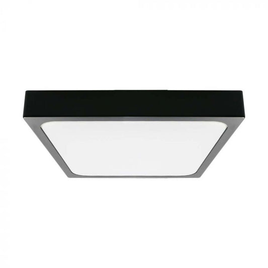 LED DOME LIGHT SQUARE BLACK FRAME 18W WW 1800lm 360° 225x225x60 IP44