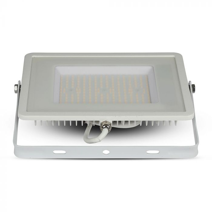 100W LED Floodlight SMD SAMSUNG Chip Slim White Body 6400K 120 lm/Watt