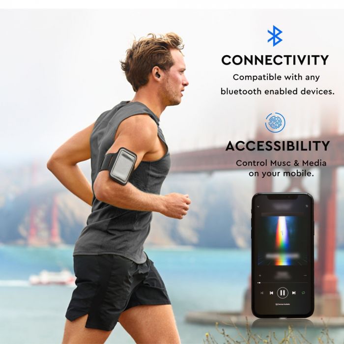 HEADSET BLUETOOTH 55mah BATTERY BLACK MINI