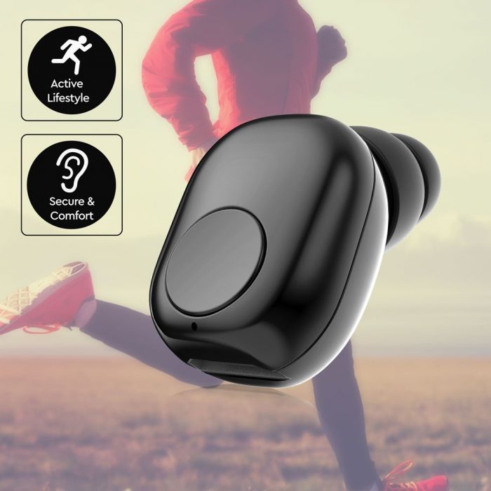 HEADSET BLUETOOTH 55mah BATTERY BLACK MINI