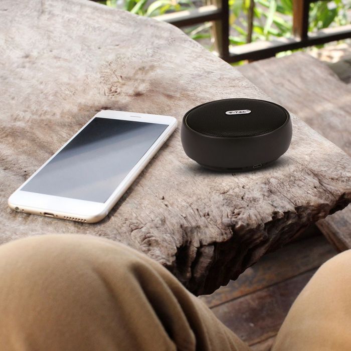 PORTABLE BLUETOOTH SPEAKER Micro USB & High End Cable (TWS Function) 800mah Battery BLACK