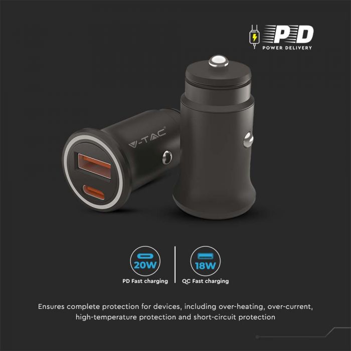 CAR CHARGER QC+PD