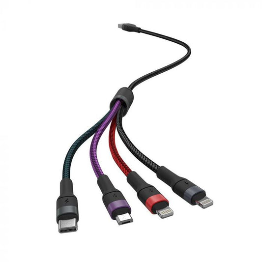 4IN1 CHARGING CABLE 1200mm 2.4A Max