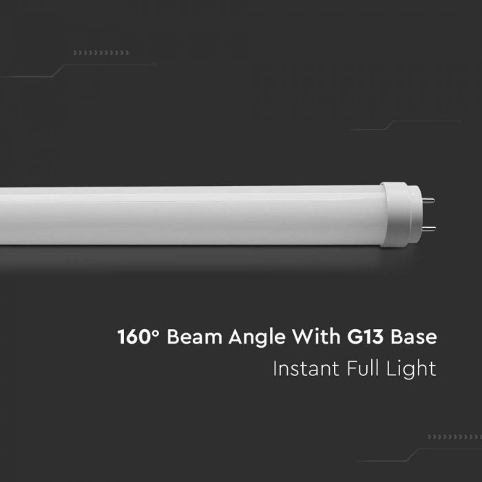 LED T8 GLASS TUBE 9W CW 850lm 60cm 160°