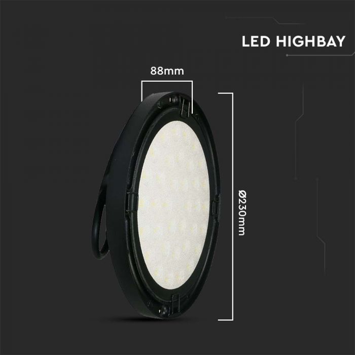 LED HIGHBAY UFO 100W CW 110° 10200lm 230X88 IP65