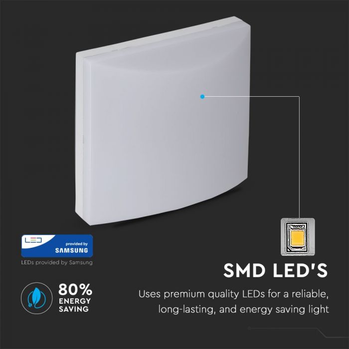 LED WALL LIGHT 10W DL 800lm 110° 300X55X194 SAMSUNG CHIP IP54
