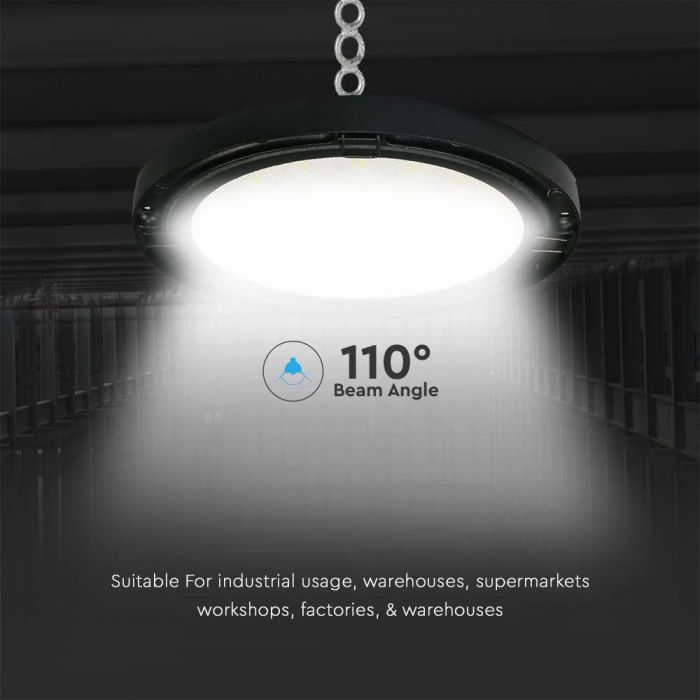 LED HIGHBAY UFO 150W CW 110° 15300lm 260X88 IP65