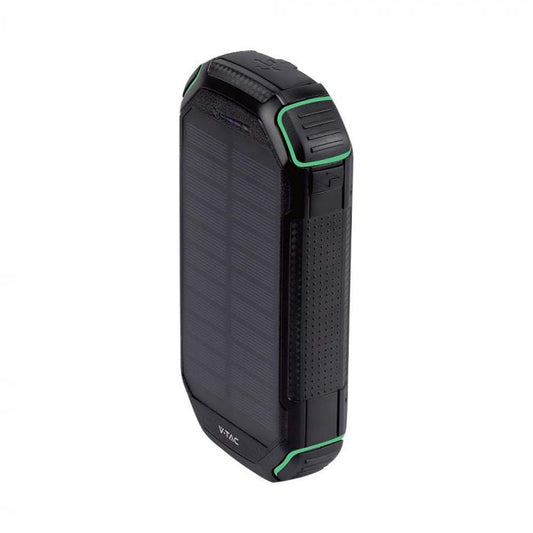 POWER BANK SOLAR WIRELESS CHARGER 30000mAh 2xUSB OUTPUT TYPE C BLACK