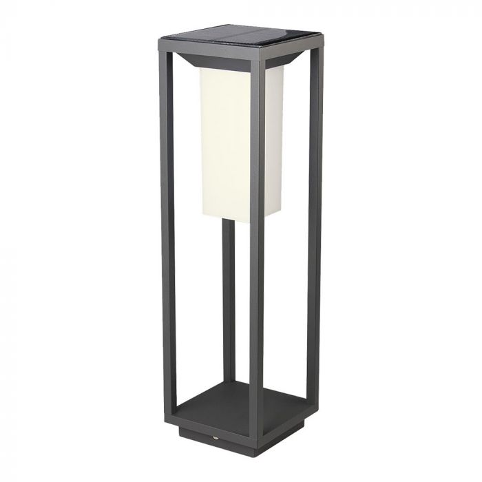 LED SOLAR WALL GARDEN LIGHT 4W WW 280lm 120° 14X14X50 SAMSUNG CHIP IP65