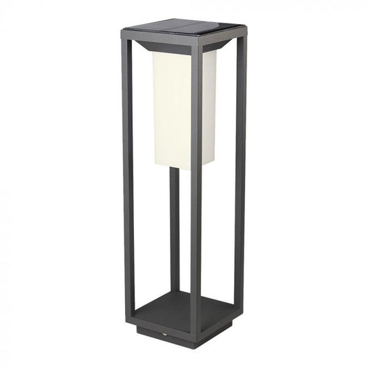 LED SOLAR WALL GARDEN LIGHT 4W WW 280lm 120° 14X14X50 SAMSUNG CHIP IP65