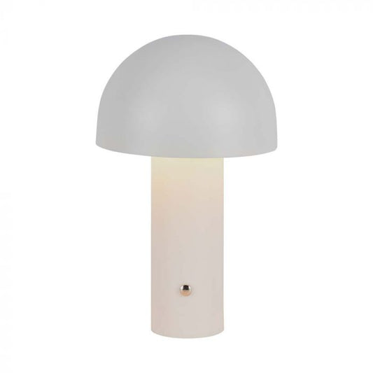 LED TABLE LAMP 1800mAH BATTERY D:150x250 3IN1 WHITE BODY