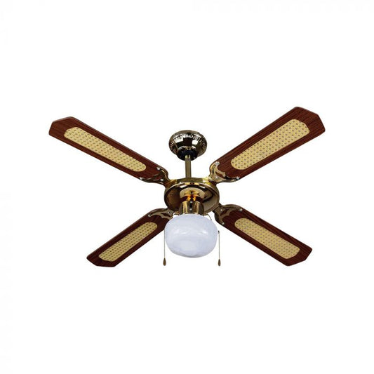 1 x E27 LED Ceiling Fan  4 Blades 50W AC Motor