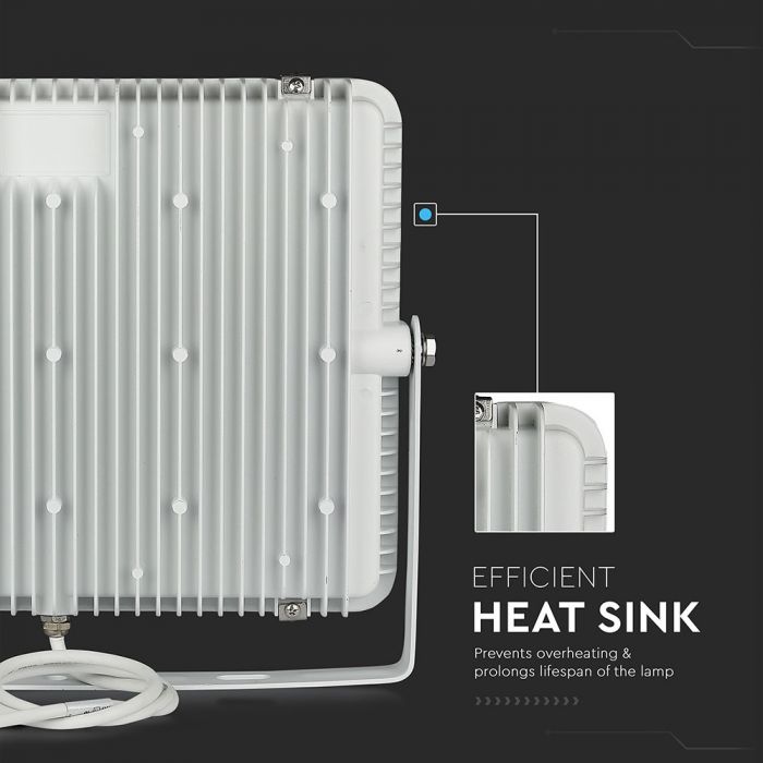 LED FLOOD SLIM 300W CW 100° 36000lm (120lm/W) IP65 WHITE SAMSUNG CHIP A++