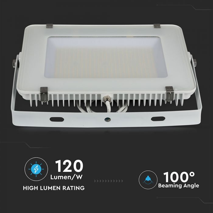 LED FLOOD SLIM 300W CW 100° 36000lm (120lm/W) IP65 WHITE SAMSUNG CHIP A++