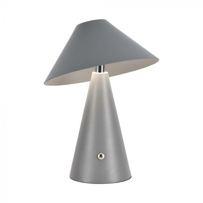 LED TABLE LAMP 1800mAH BATTERY 3W 3IN1 200lm 180x240 GREY TOUCH DIMMING