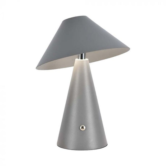 LED TABLE LAMP 1800mAH BATTERY 3W 3IN1 200lm 180x240 GREY TOUCH DIMMING