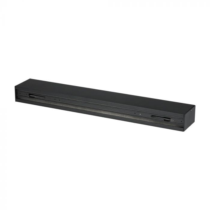 RECESSED ALUMINIUM TRACK FOR MAGNETIC TRACKLIGHTS 1M BLACK
