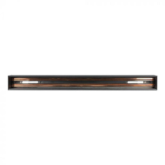 RECESSED ALUMINIUM TRACK FOR MAGNETIC TRACKLIGHTS 1.5M BLACK