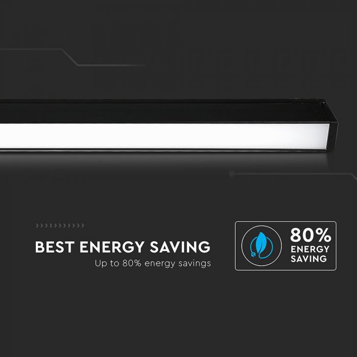 LED MAGNETIC LINEAR LIGHT 30W 2700lm WW 100° 970X35X59 24V BLACK
