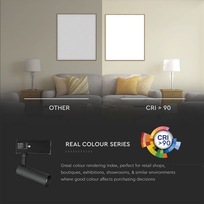 LED MAGNETIC SPOTLIGHT 15W 900lm DL 36° 166X100X55 24V BLACK