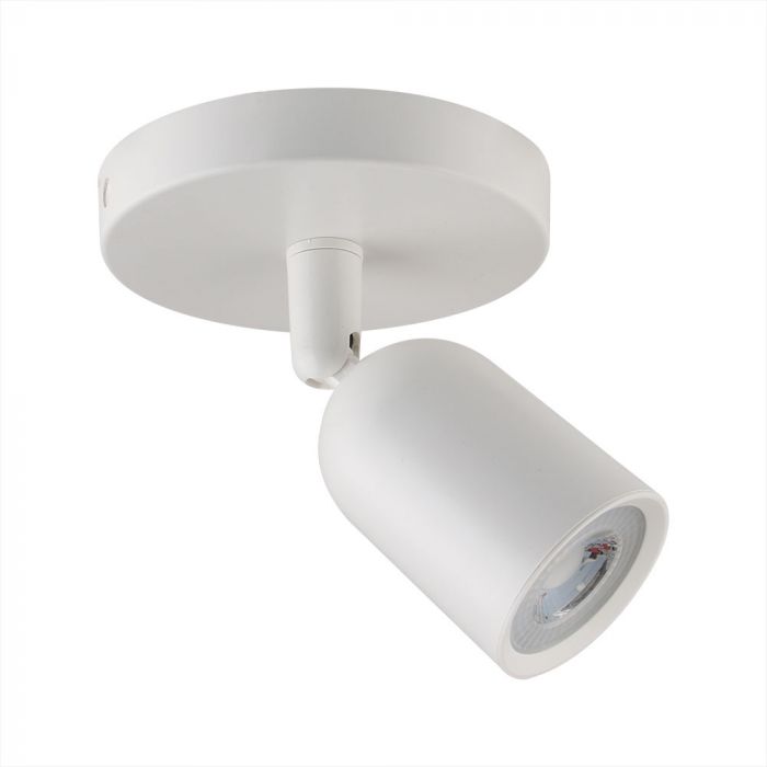 LED WALL/CEILING FITTING ROUND BASE 1XGU10 120X144.8 WHITE
