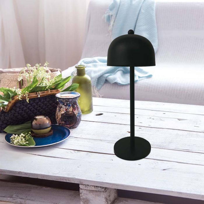 LED TABLE LAMP1800mAH BATTERY 3W 3IN1 200lm 115x300mm BLACK TOUCH DIMMING