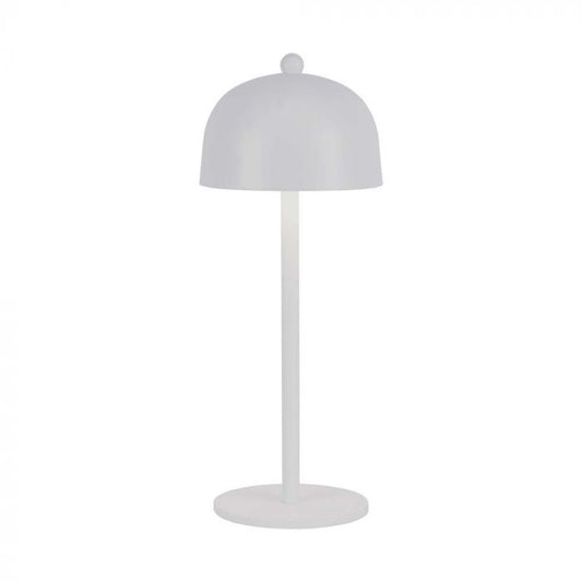 LED TABLE LAMP 1800mAH BATTERY D:115x300 3IN1 WHITE BODY